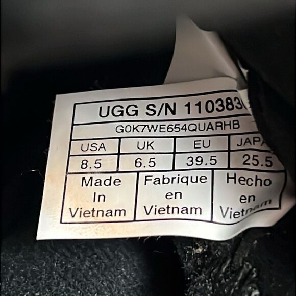 Ugg Valory Leather & Suede Wedge Ankle Boot Bootie 8.5 - Picture 12 of 14